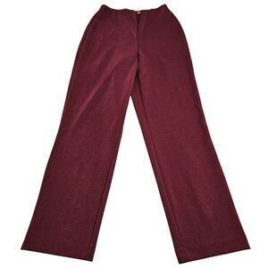 TravelSmith Pants Womens Size‎ XS Pull On Stretch Slinky Travel Comfort Burgundy